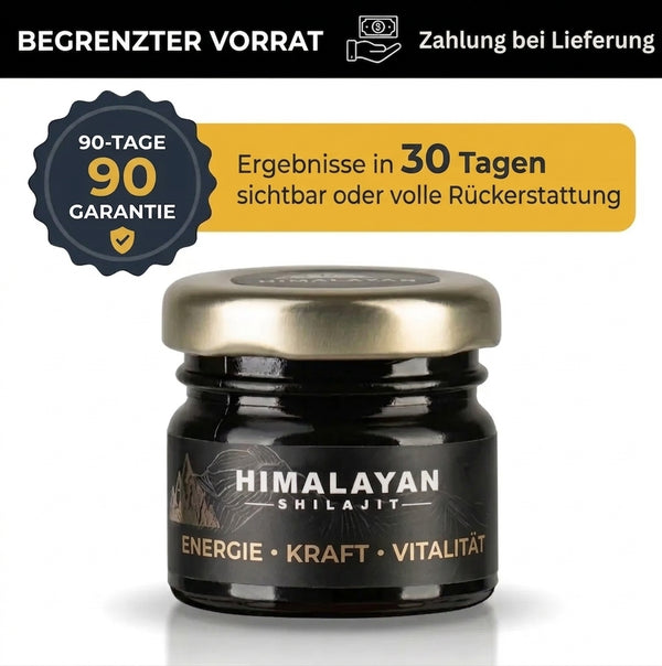 100% reines Himalaya-Shilajit — Eurofins-geprüft, Dosierlöffel inklusive