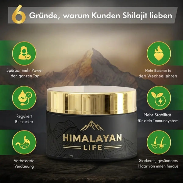 100% natürliches Himalayan Shilajit und gratis Löffel
